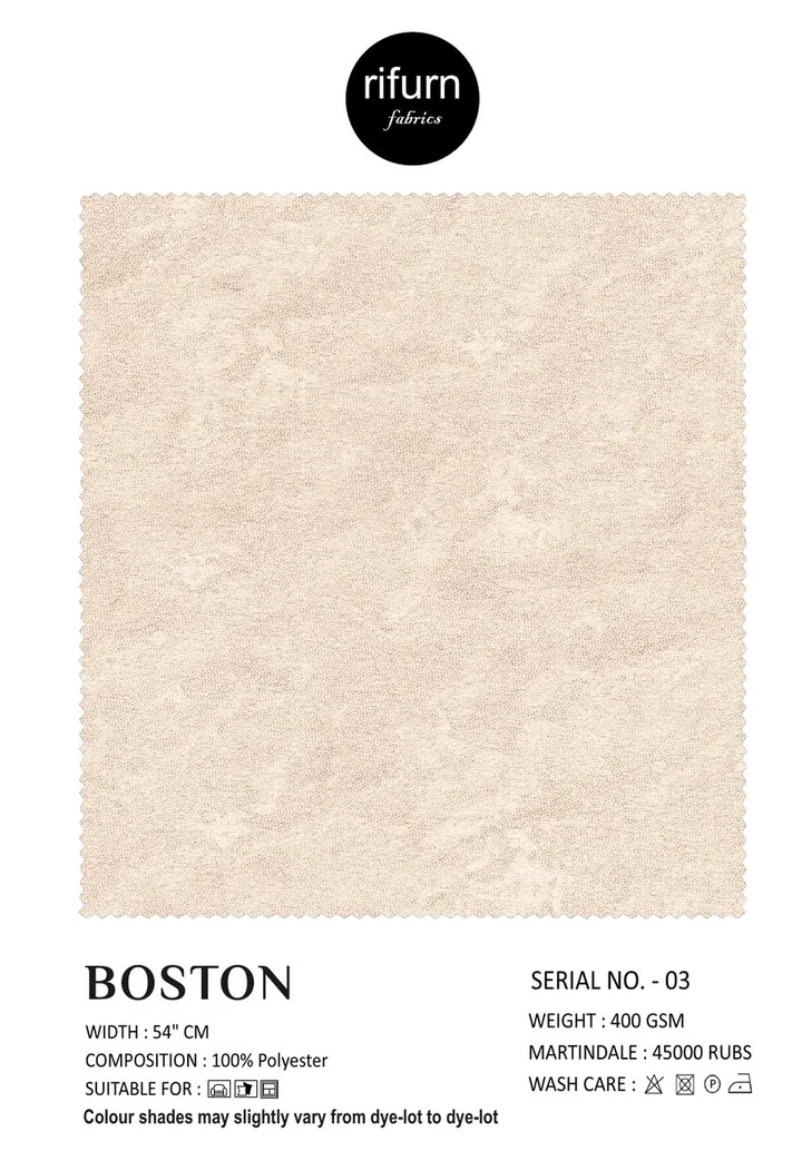 Rifurn Boston fabric card, shade SR 03