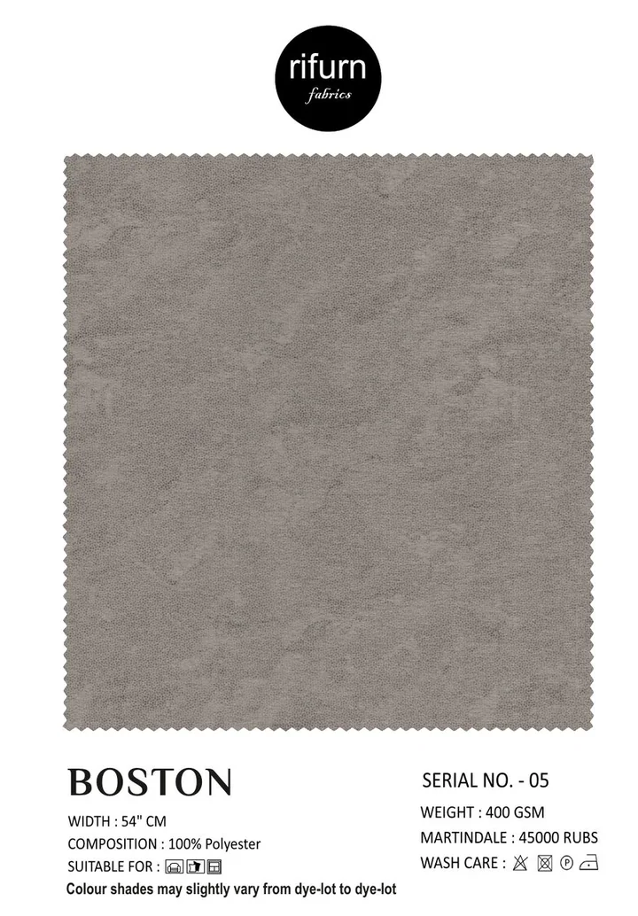 Rifurn Boston fabric card, shade SR 05