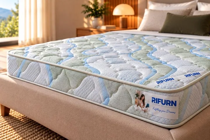 Rifurn Cozy mattress, label close-up