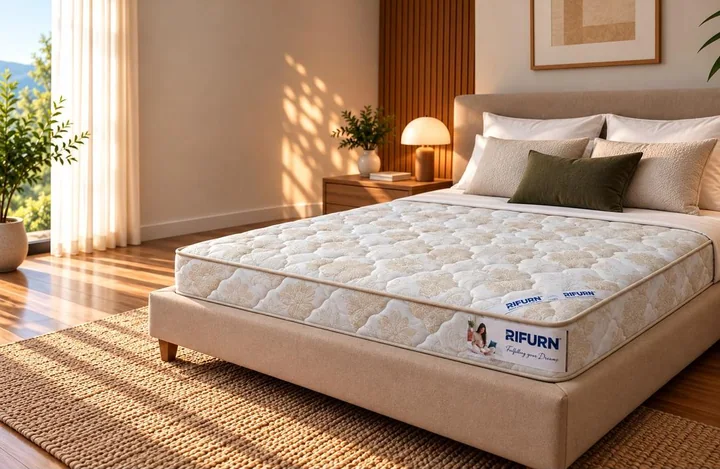 Rifurn Cozy Comfort mattress, in a bedroom