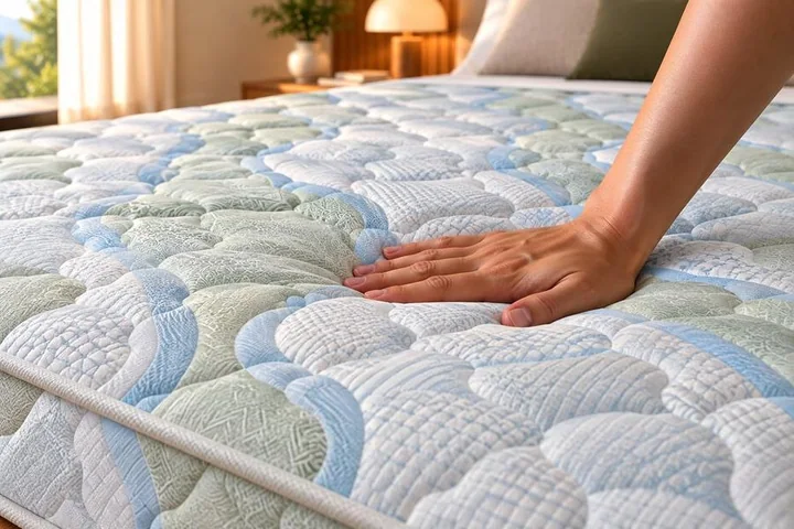 Rifurn Cozy mattress, fabric close-up