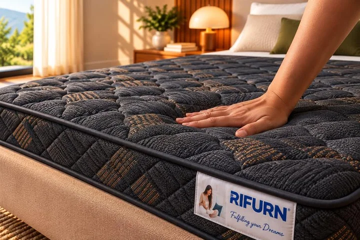 Rifurn Ortho mattress, fabric close-up