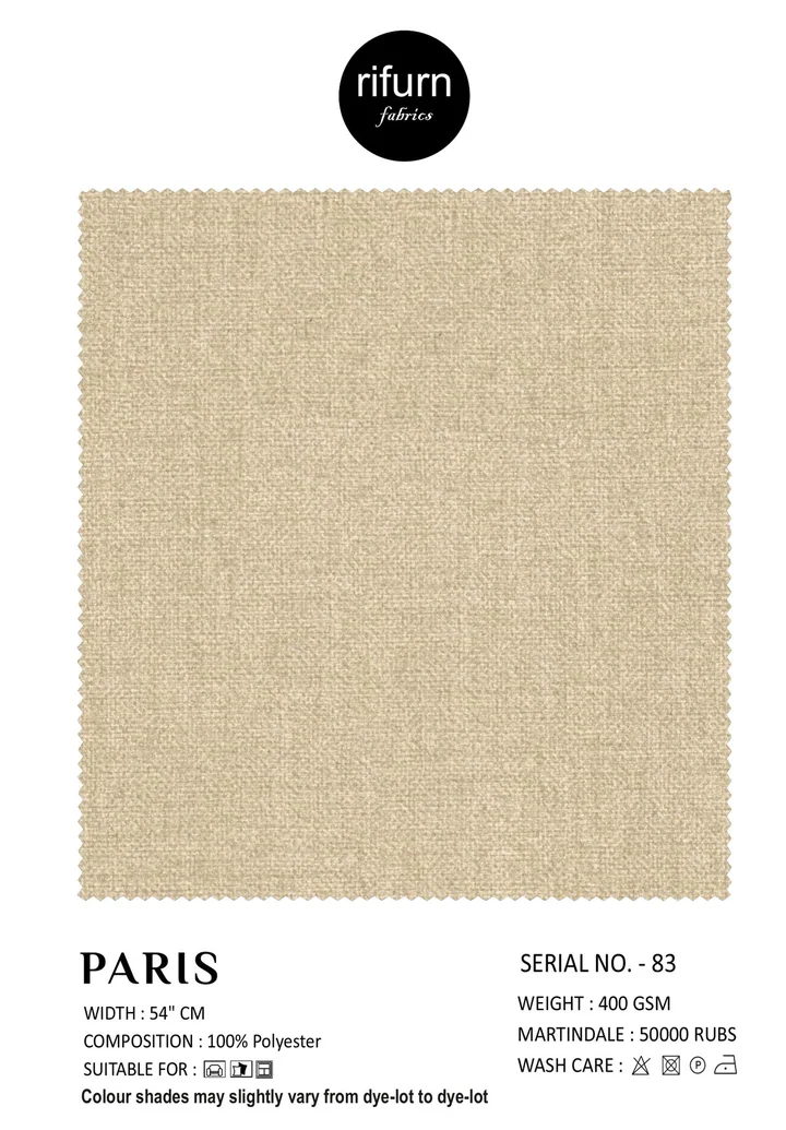 Rifurn Paris fabric card, shade SR 83