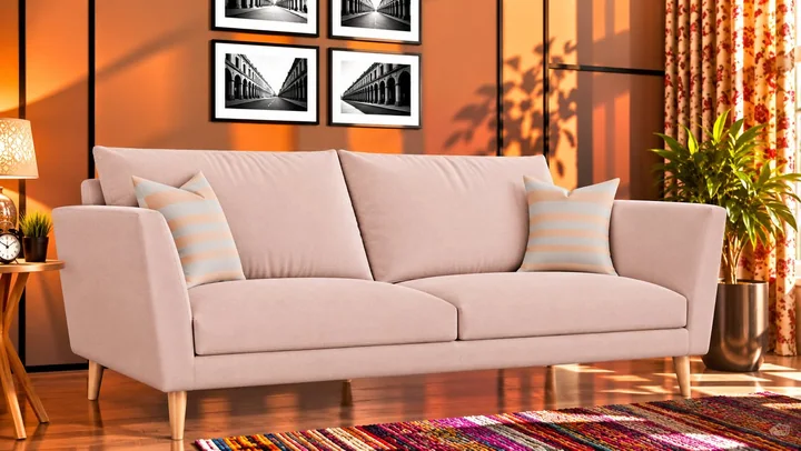 Pastel SR 14 on a sofa