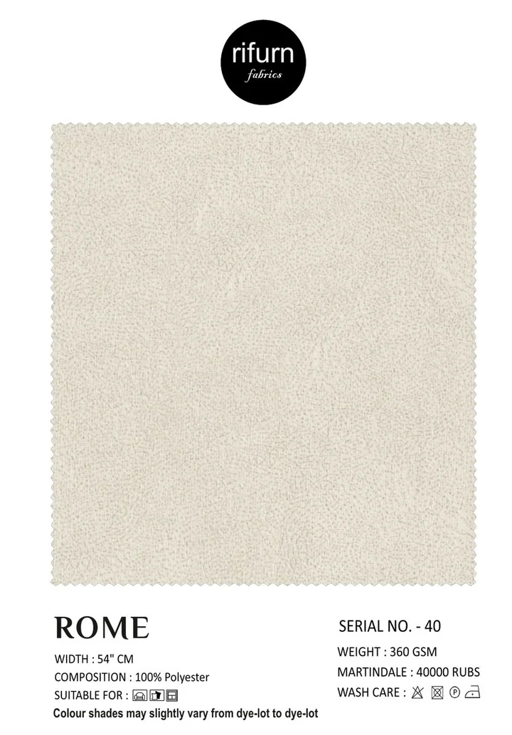 Rifurn Rome fabric card, shade SR 40