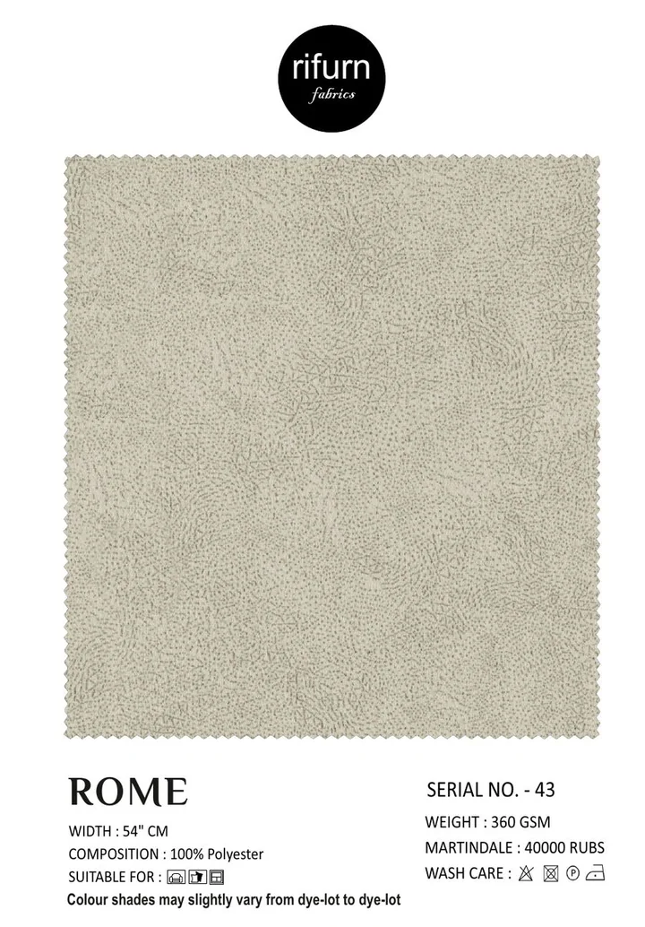 Rifurn Rome fabric card, shade SR 43