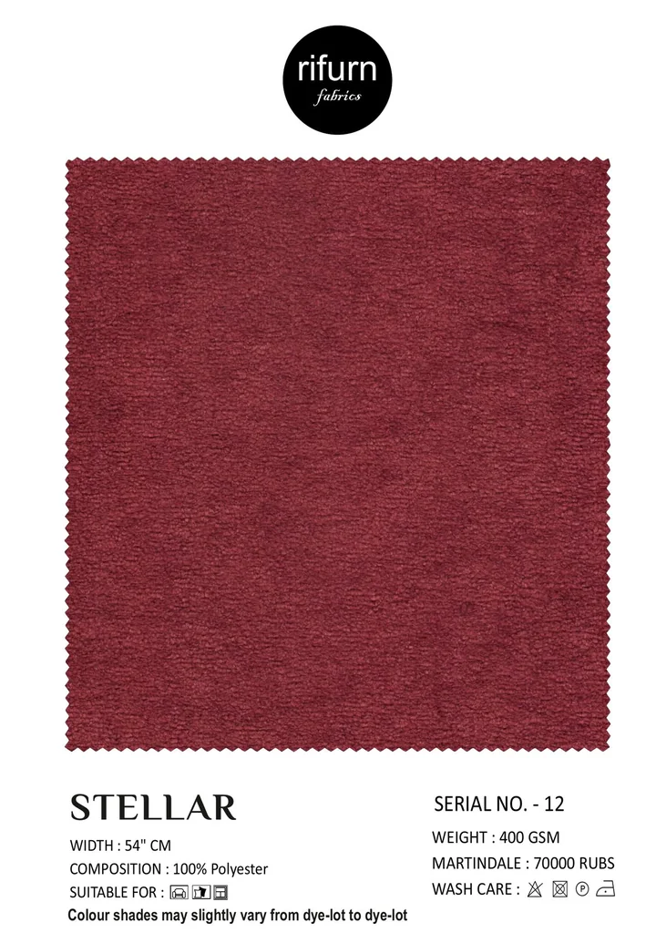 Rifurn Stellar fabric card, shade SR 12