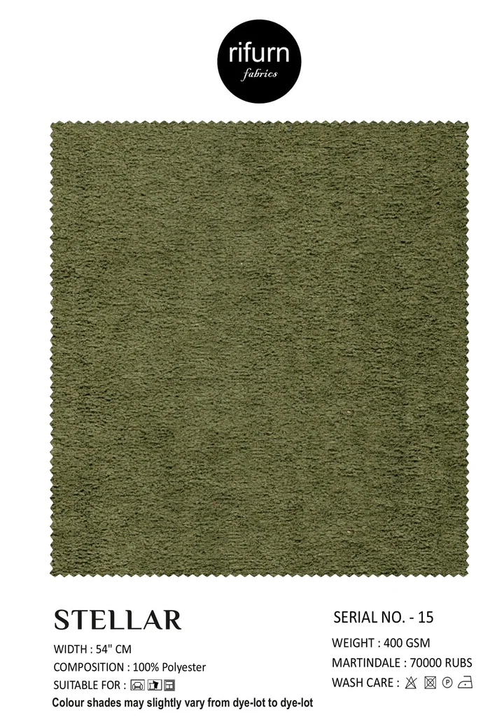 Rifurn Stellar fabric card, shade SR 15