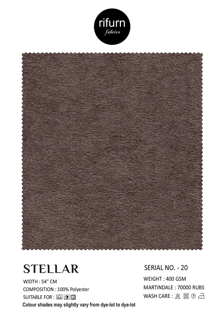 Rifurn Stellar fabric card, shade SR 20