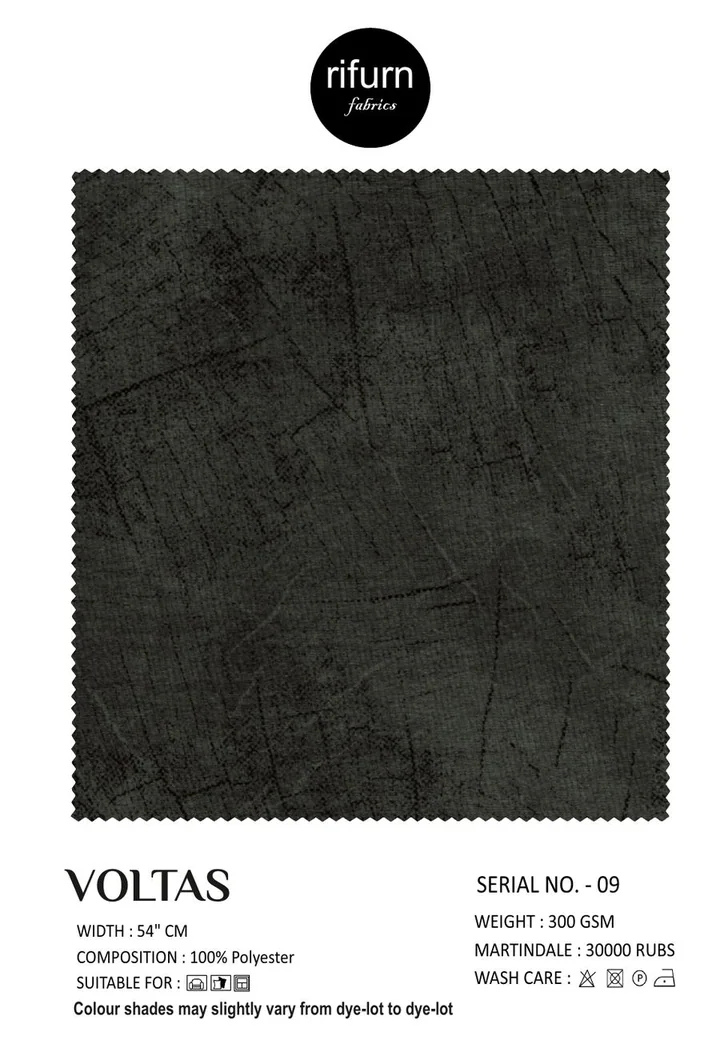 Rifurn Voltas fabric card, shade SR 09
